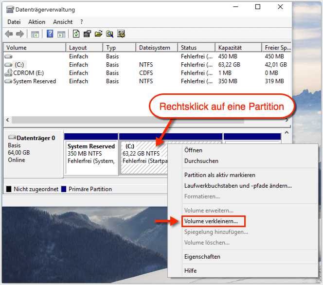Festplatte Teilen Windows 7