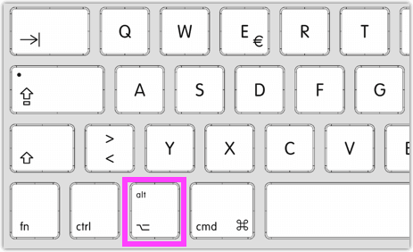 Option Key German Keyboard Deutsche Tastatur