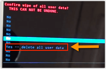 Samsung Delete All User Data