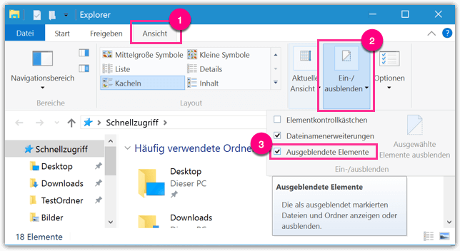 Windows 10 Versteckte Ordner Oder Dateien Anzeigen Techmixx