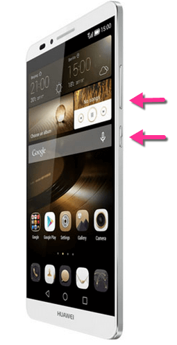 Huawei Honor 7 Screenshot-Tasten