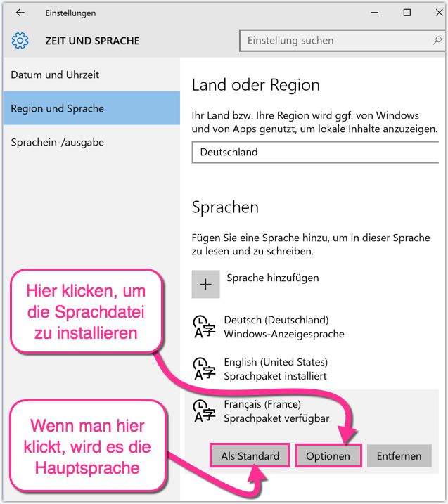 Windows 10 Englisch Auf Deutsch Umstellen