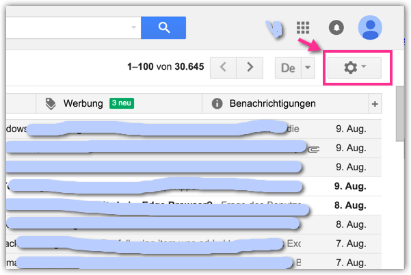 Gmail Einstellungen