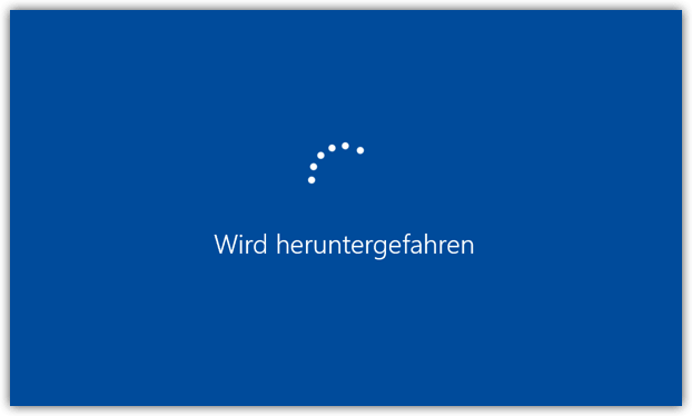 Windows 10 Herunterfahren