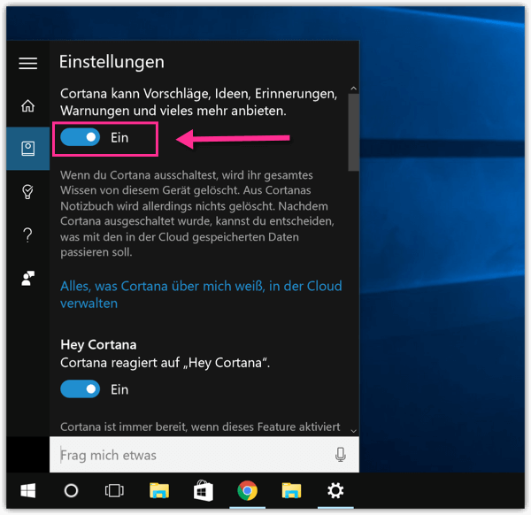 Windows 10 Cortana Deaktivieren