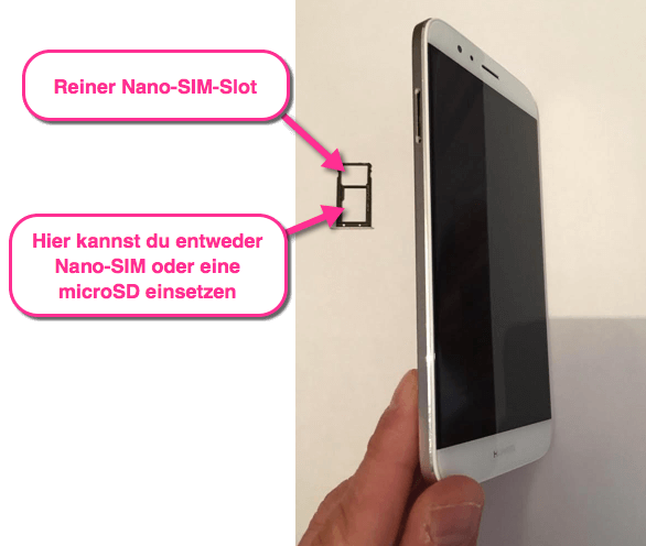 Huawei GX8 Nano SIM oder microSD